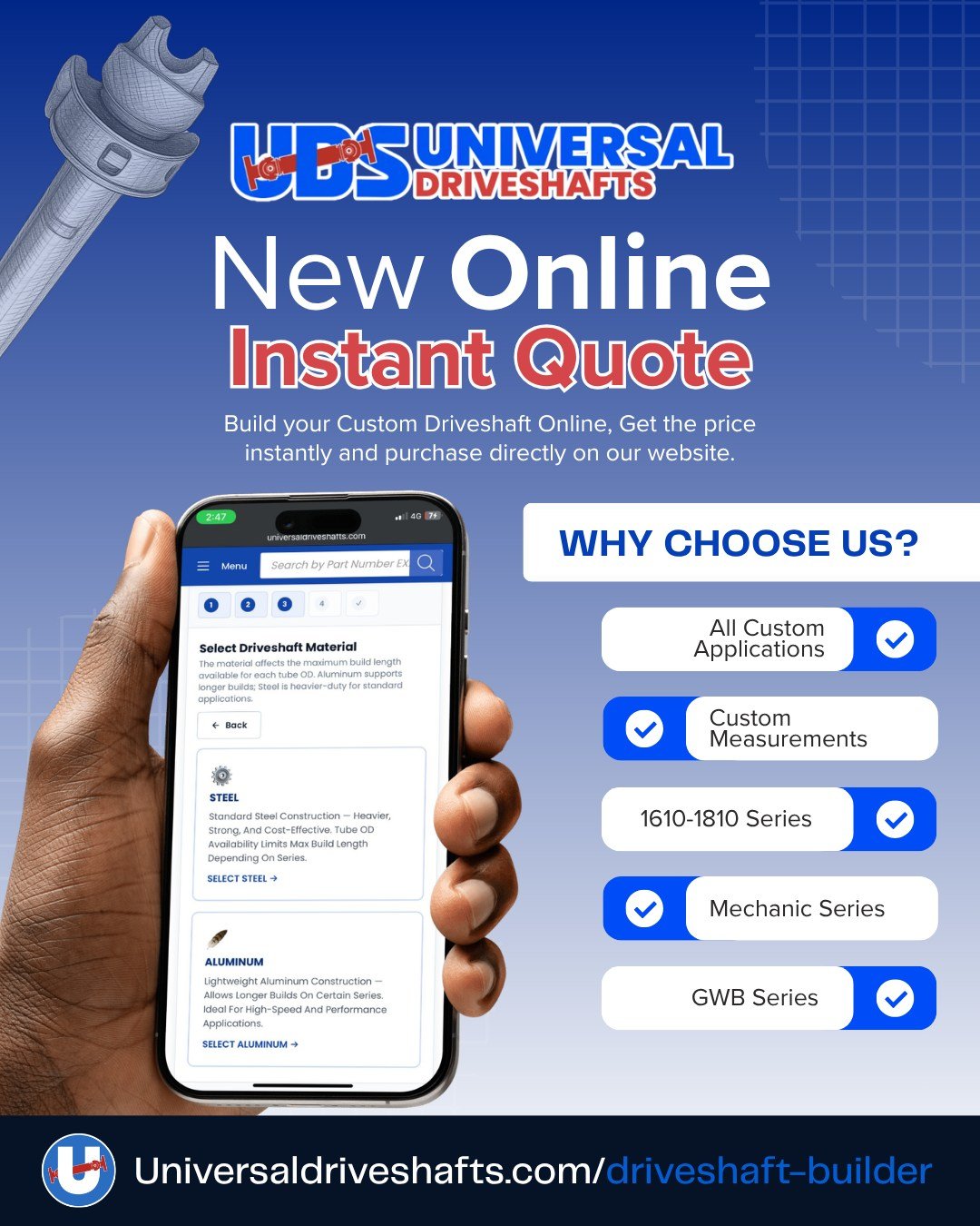 Universal Driveshafts